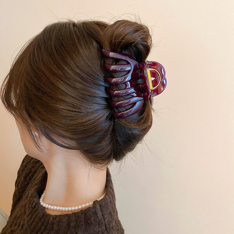 New Acrylic Pumpkin Hollowed S - Hair Claw Clip Set review and price