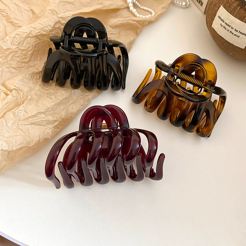 New Acrylic Pumpkin Hollowed S - Hair Claw Clip Set review and price
