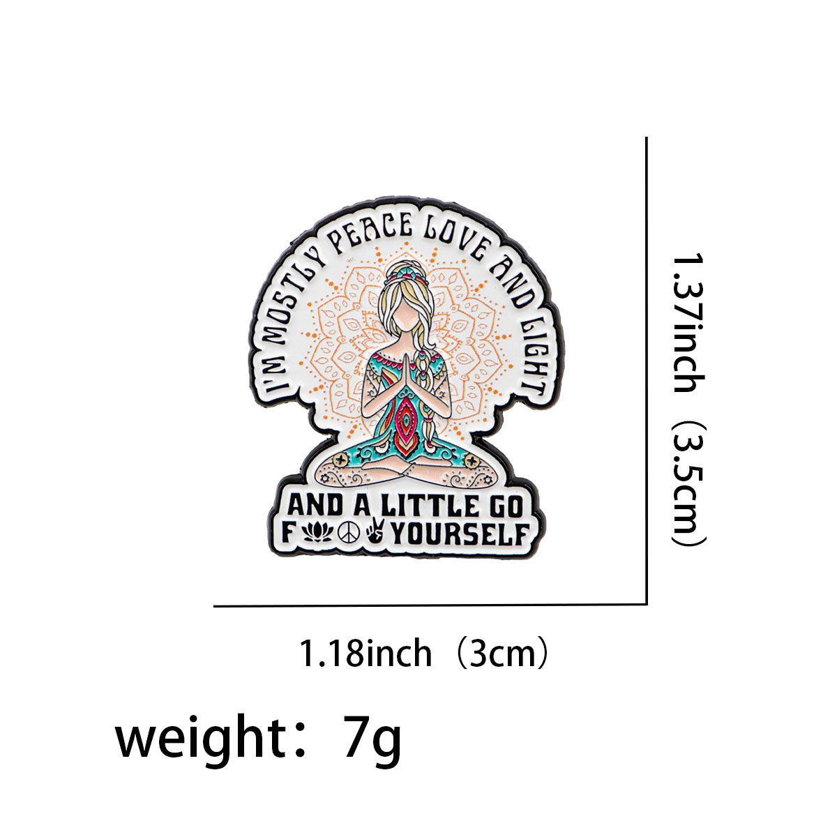 Funny Yoga Enamel Pins Humorou - Women Accessories Quotes review and price