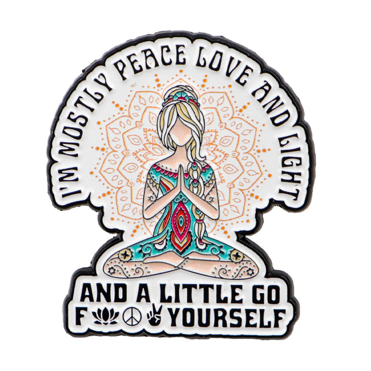 Funny Yoga Enamel Pins Humorou - Women Accessories Quotes review and price