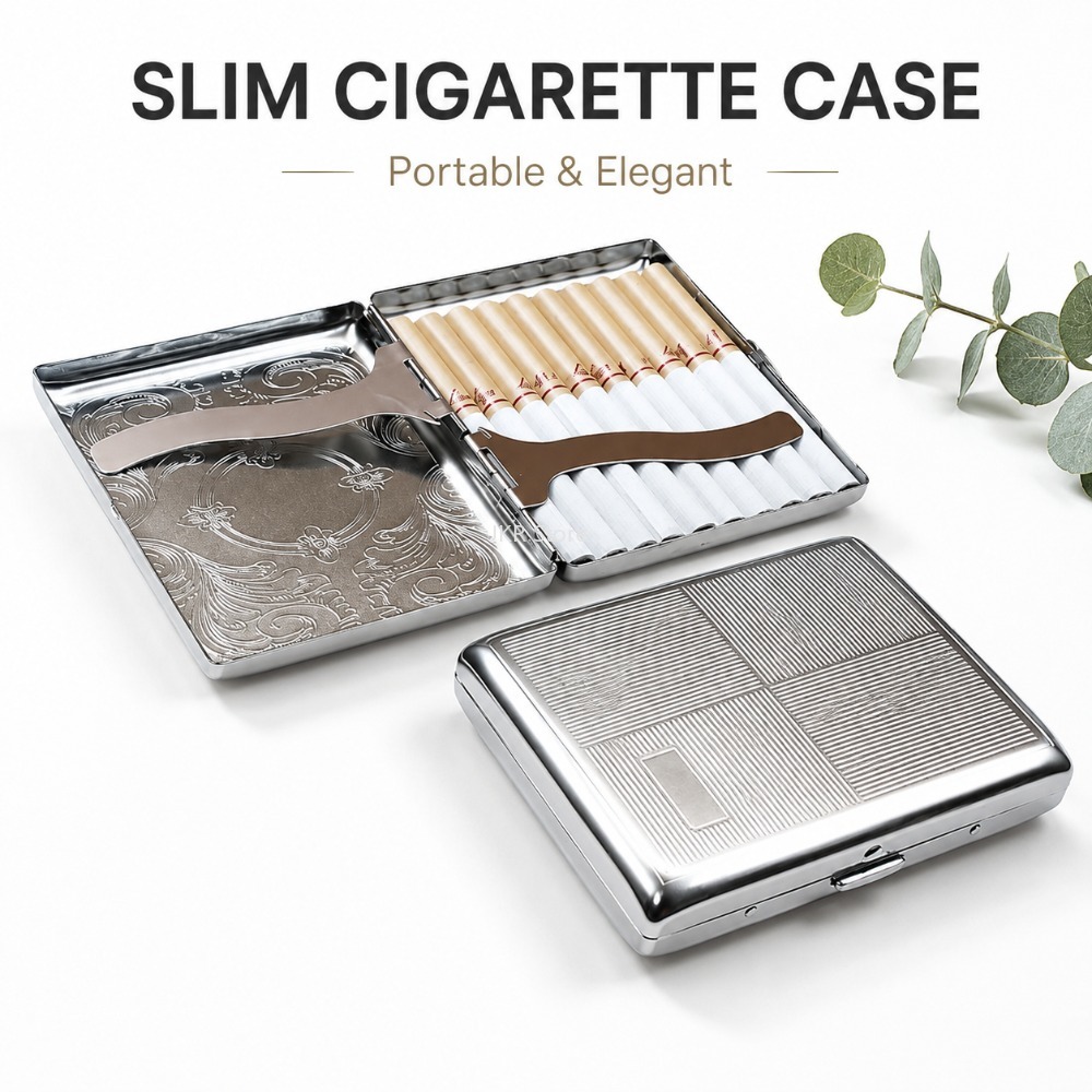 Stainless Steel Cigarette Box  - Women'S Accessories review and price