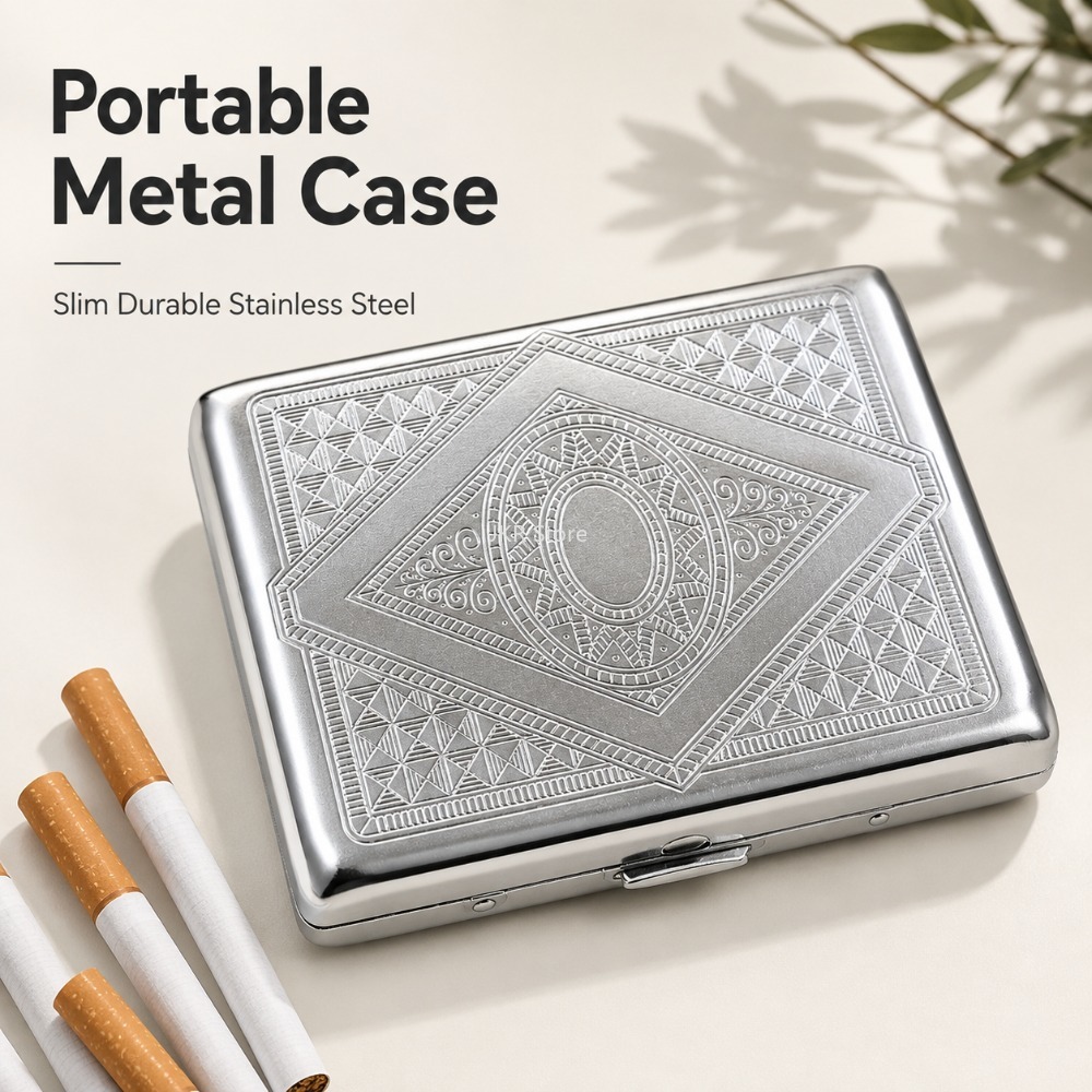 Stainless Steel Cigarette Box  - Women'S Accessories review and price