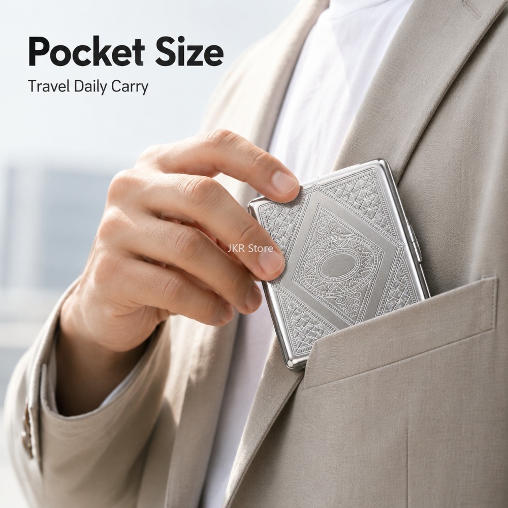 Stainless Steel Cigarette Box  - Women'S Accessories review and price