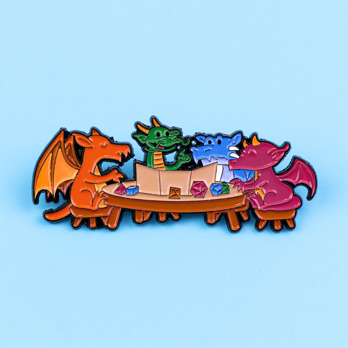 Game Dice Enamel Pin Dragon Ba - Women Accessories Picture review and price