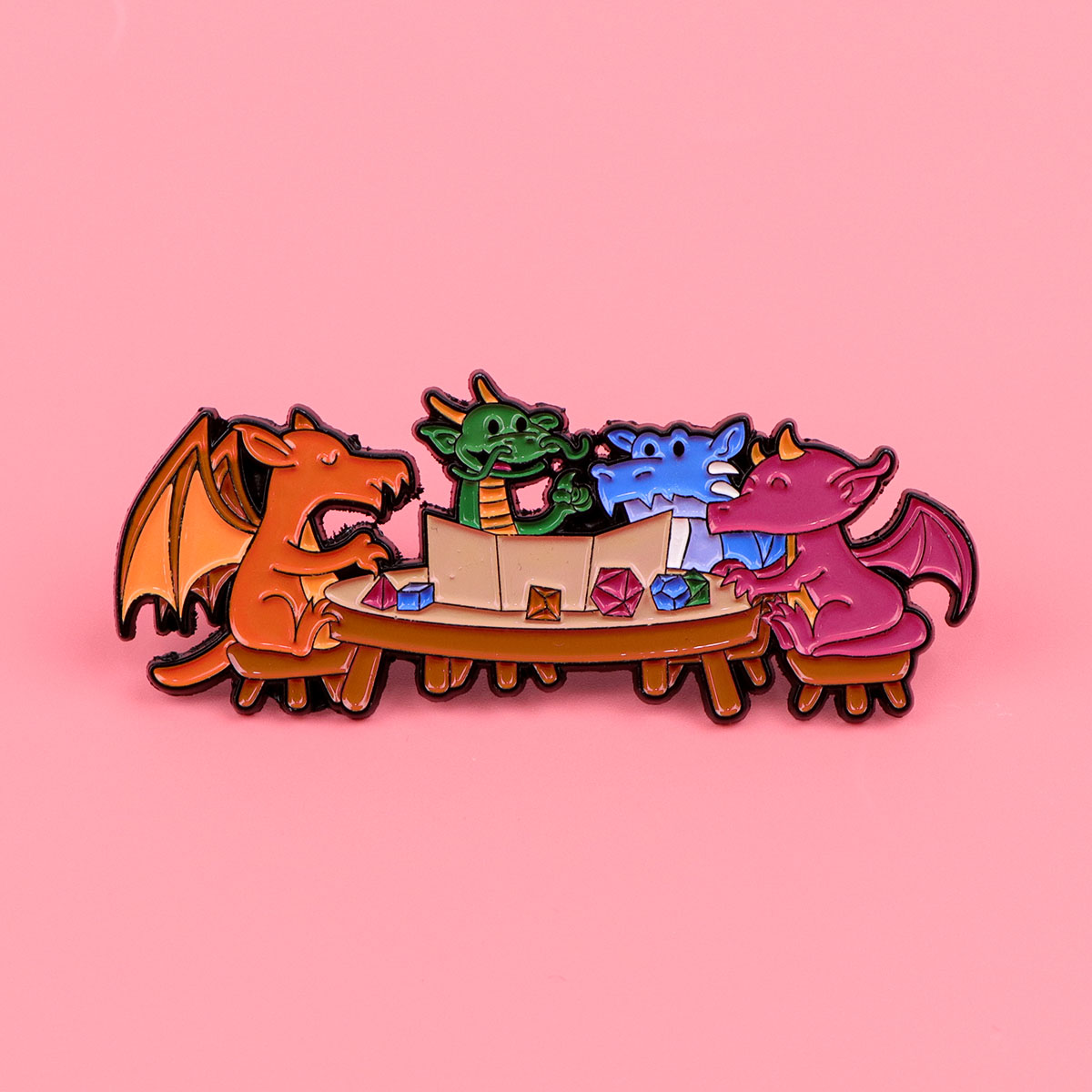 Game Dice Enamel Pin Dragon Ba - Women Accessories Picture review and price