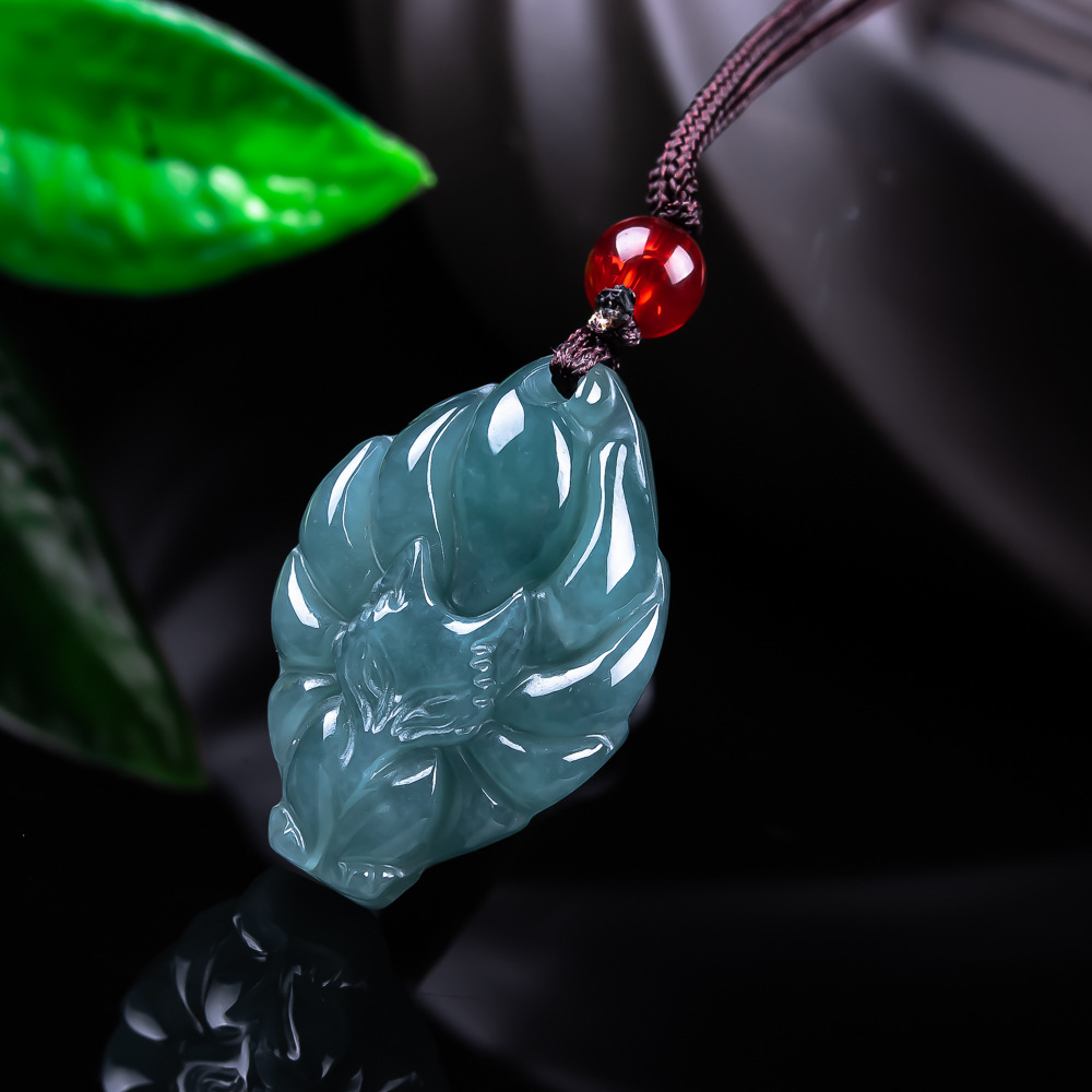 Natural Burmese Jadeite Fox Pe - Women'S Accessories review and price