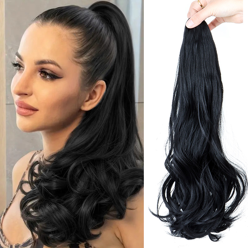 Synthetic Long Curly Ponytail  - Hair Claw Clip Set review and price