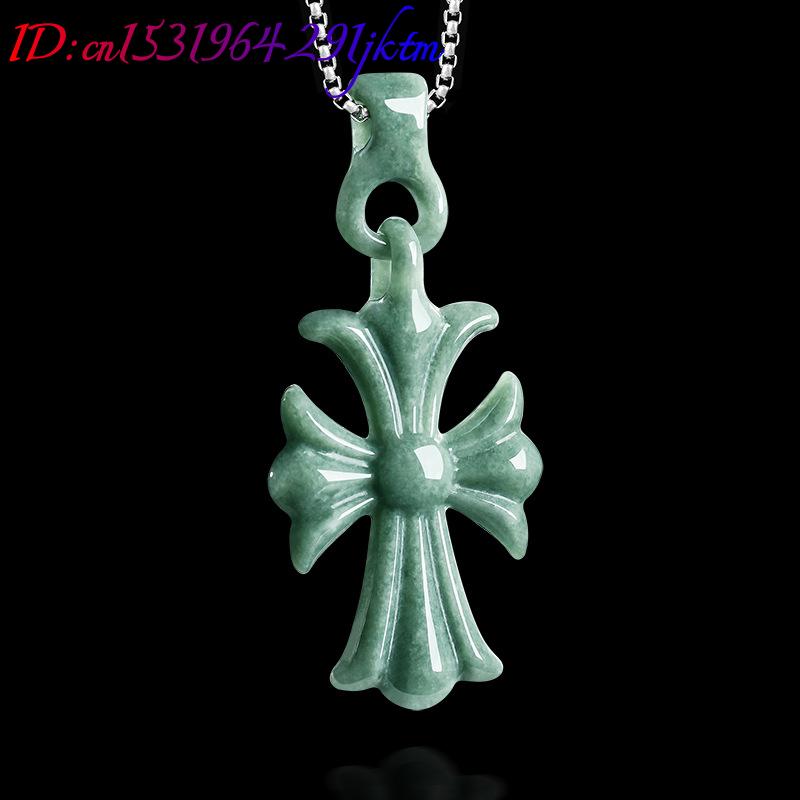 Natural Burmese Jadeite Cross  - Women'S Accessories review and price